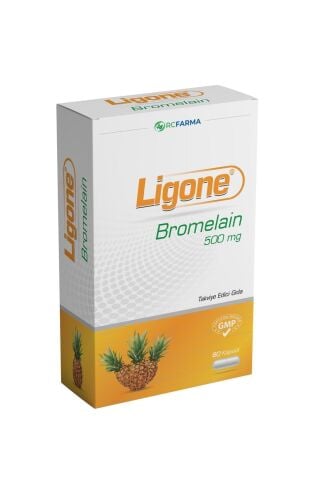 RC FARMA Ligone Bromelain 500 Mg 60 Kapsül