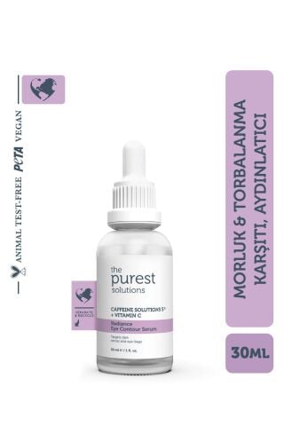 The Purest Solutions Torbalanma Karşıtı, Aydınlatıcı Kafein Göz Altı Serumu