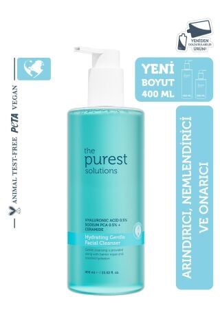 The Purest Solutions Kuru/Karma Nemlendirici Bariyer Onarıcı Hyalüronik Asit Yüz Yıkama Jeli 400 ml