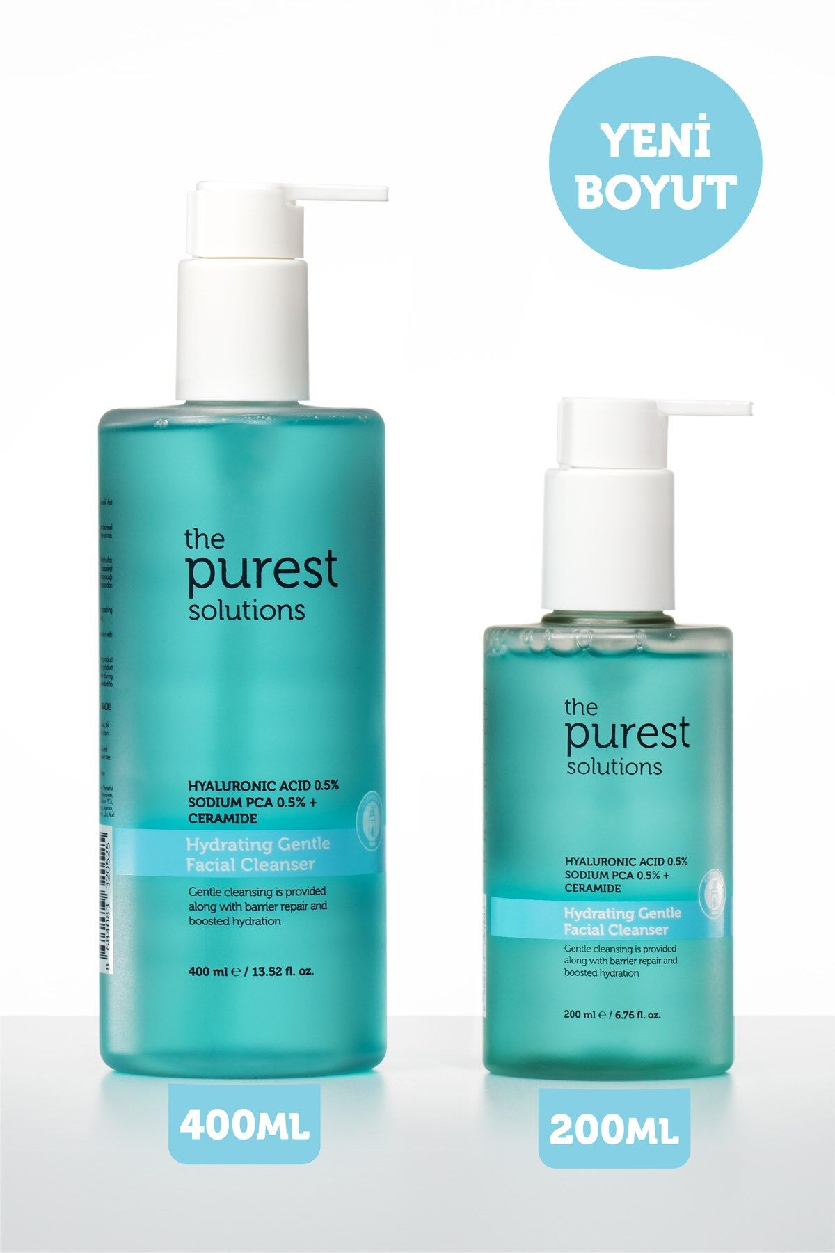 The Purest Solutions Kuru/Karma Nemlendirici Bariyer Onarıcı Hyalüronik Asit Yüz Yıkama Jeli 400 ml