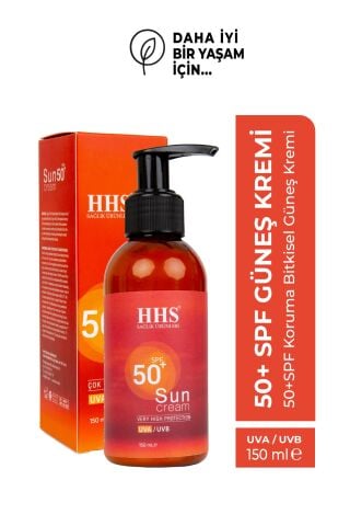 HHS SPF 50+ Leke Karşıtı & Matlaştırıcı Güneş Kremi - Beyaz İz Bırakmayan-150ml