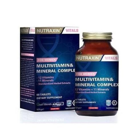 Nutraxin Multivitamin Mineral Complex Kadın 60 Tablet