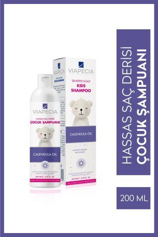 Viapecia Hassas Saç Çocuk & Bebek Şampuanı Göz Yakmayan Formül 200 ml