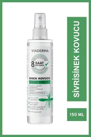 Viaderma Doğal Sinek, Sivrisinek, ve Kene Kovucu ve Koruyucu - Sprey Aile Boy 150 ml - Hoş Kokulu