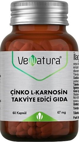 Venatura Çinko L-Karnosin 60 Kapsül