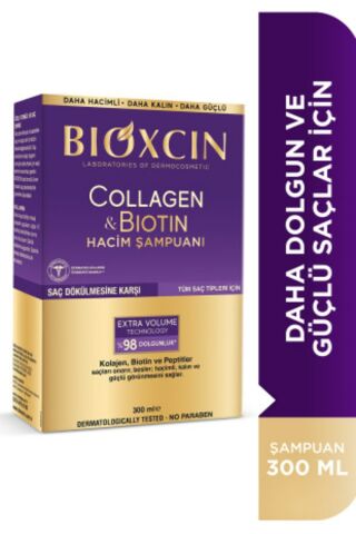 Bioxcin Collagen & Biotin Ekstra Hacim & Dolgunlaştırıcı Şampuan 300 ML