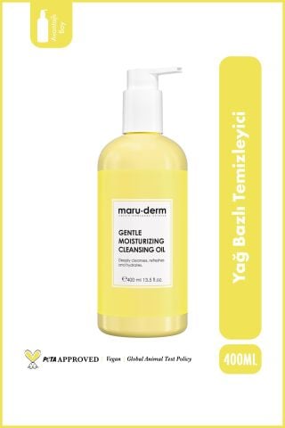 Maru.Derm Yağ Bazlı Temizleyici 400 ML - Yüz Ve Vücut Için Temizleme Yağı