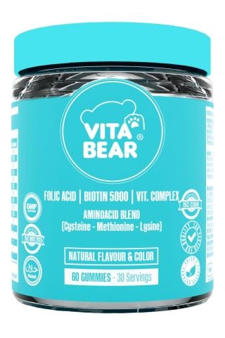 Vitabear Strong Hair Gummy Vitamin 60 Adet