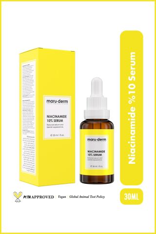 Maru.Derm Niacinamide %10 + Hyalüronik Asit + Panthenol Cilt Bakım Serumu 30 ML