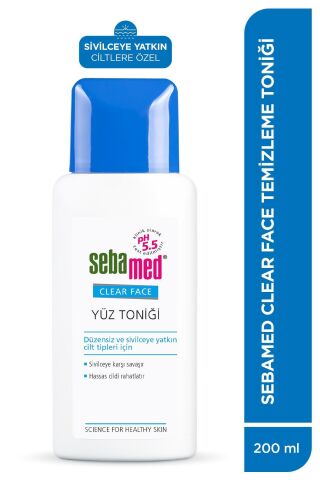 Sebamed Clear Face Akne Eğilimli Cilt  Siyah Nokta Karşıtı Temizleyici Tonik 200ml