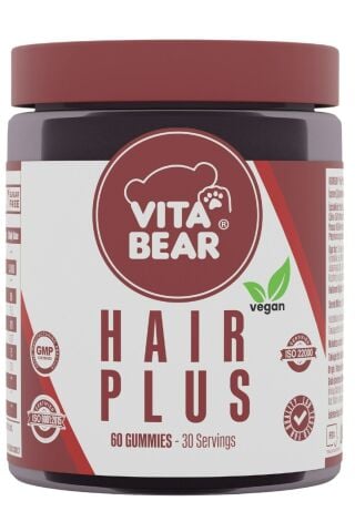 Vita Bear Hair Plus Vegan 60 Gummies