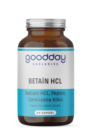 Goodday Betain Hcl Pepsin 60 Kapsül Besin Takviyesi