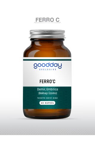 Goodday  Ferro' C 17 Mg 60 Kapsül Takviye Edici Gıda