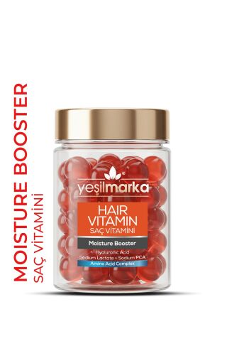 Yeşilmarka Saç Vitamini - Moisture Booster Hyaluronik Asit İçeren Saç Bakım Yağı 30 Kapsül