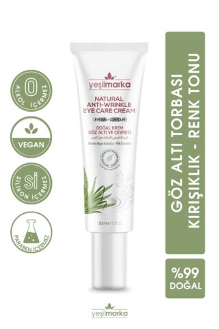 Yeşilmarka Doğal Göz Altı Ve Çevresi Kremi- Organik Içerikli Ve Vegan Göz Kremi- Aydınlatıcı Bakım