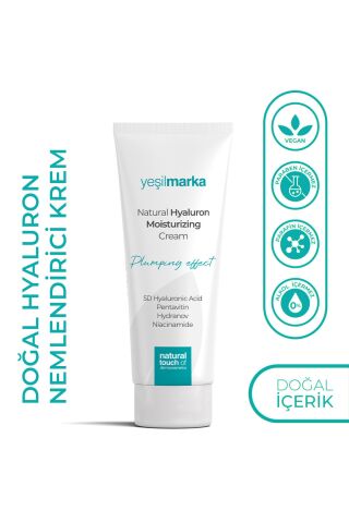 Yeşilmarka Su Bazlı Nemlendirici Yüz Kremi Hyaluronik Asit Ve Dolgunlaştırıcı Etki Ile 72 Saat Nem