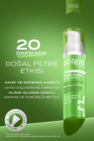 Acqua Perfection Derma Pure | Arındırıcı ve Gözenek Sıkılaştırıcı Siyah Nokta Akne Soyulabilir Yüz