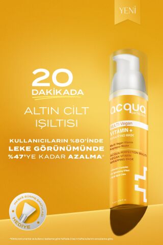 Acqua Perfection Multi Vitamin | C B5 B3 | C Vitamini Cilt  Maskesi 70 ml