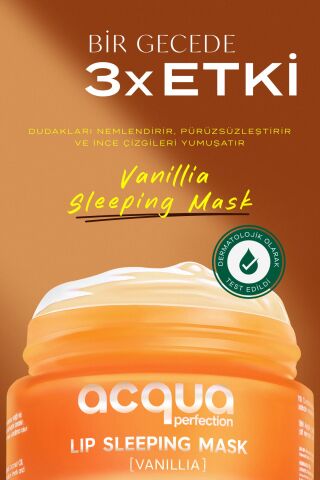 Acqua Perfection Lip Sleeping Mask Vanilla Dudak Maskesi