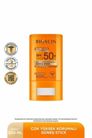 Bioxcin Sun Care Stick SPF 50 Hassas Bölgeler İçin Yüksek Korumalı Güneş KremiDry Touch, Mat