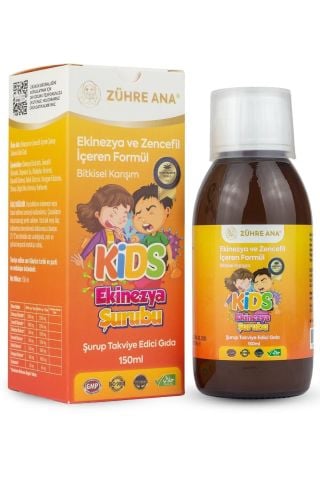 Zühre Ana Kids Şurubu Çocuklar Için - Ekinezya Ve Zencefil Içeren Şurup 150 Ml