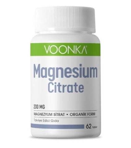 Voonka Magnesium Citrate 200 mg 62 Tablet
