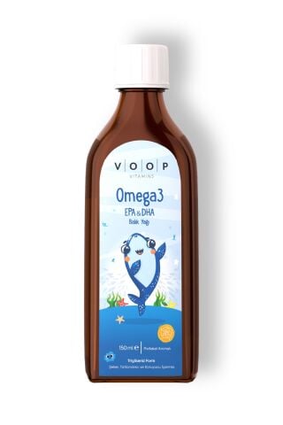 VOOP Çocuklar için Balık Yağı Omega 3 Portakal Aromalı Şurup  150 ml