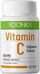 Voonka Vitamin C Çiğneme 62 Tablet