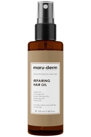 Maruderm Saç Bakım Yağı 100 ML | Biberiye Yağı, Argan Yağı, Avokado & Kekik Yağı