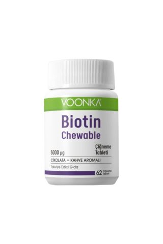 Voonka Biotin Chewable 62 Çiğneme Tableti