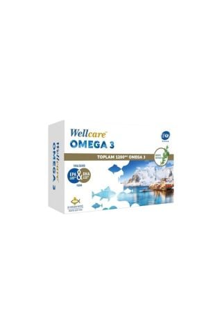Wellcare Omega 3 Balık Yağı 1200 mg 30 Kapsül