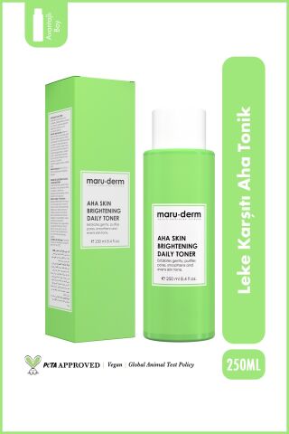 Maruderm Leke Karşıtı Cilt Beyazlatıcı Laktik Asit %5 Glikolik Asit %1 Aha Tonik 250 ML