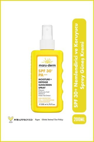 MaruDerm Nemlendirici ve Koruyucu Sprey Güneş Kremi SPF 30+ PA++++ 200 ML