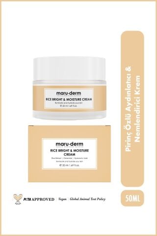 MaruDerm Pirinç Özlü Aydınlatıcı & Nemlendirici Krem 50 ML