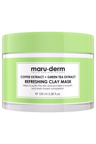 Maruderm Kil Maskesi | Kahve Özü + Yeşil Çay Özü Tazeleyici Kil Maskesi 100 ML