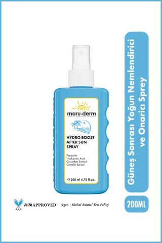 MaruDerm Hydro Boost After Sun Spray | Güneş Sonrası Yoğun Nemlendirici ve Onarıcı Sprey 200 ML