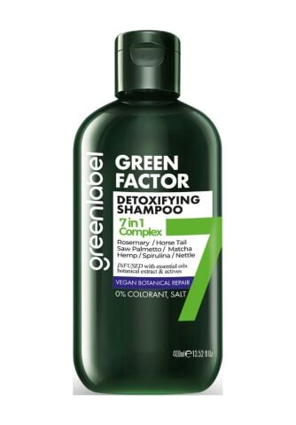 Greenlabel Green Factor 7 Bitkili Onarıcı Ve Yoğun Bakım Şampuanı 400 ML