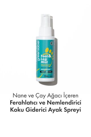 Greenlabel Nane ve Çay Ağacı İçeren Ayak Koku Giderici Sprey 100 ml