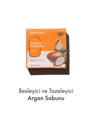 Greenlabel Argan Sabunu Natural Besleyici Ve Tazeleyici 120 Gr.