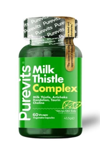 Purevits Milk Thistle Complex Deve Dikeni Enginar Ekstraktı Karahindiba Taurin Kolin 60 Adet