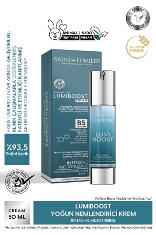 LUMIBOOST 72 Saat Etkili Nemlendirici, Yaşlanma Karşıtı Krem 50ml - Kolajen, B5, Hyraluronik