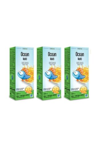 Ocean Multi Omega 3 150 ml Şurup 3'lü Paket