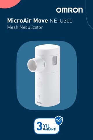Omron MicroAir Go NE-U300 Mesh Nebülizatör | Taşınabilir, Şarj Edilebilir, Sessiz Nebülizer