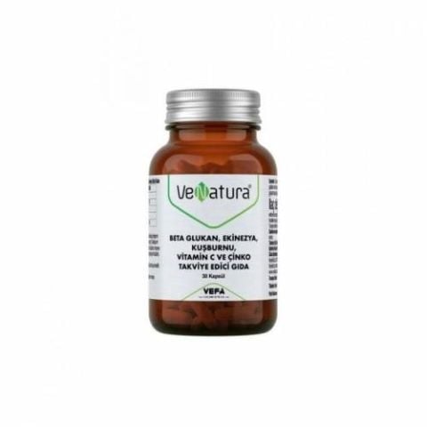 Venatura Beta Glukan, Ekinezya, Kuşburnu, Vitamin C ve Çinko 30 Kapsül