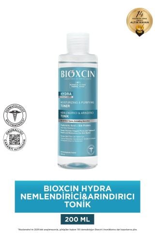 Bioxcin Hydra Kuru Ve Hassas Ciltler İçin Nemlendirici Arındırıcı Tonik 200 Ml