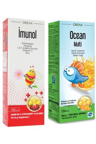 İMUNOL Imunol Şurup + Ocean Ballı Portakallı Multi