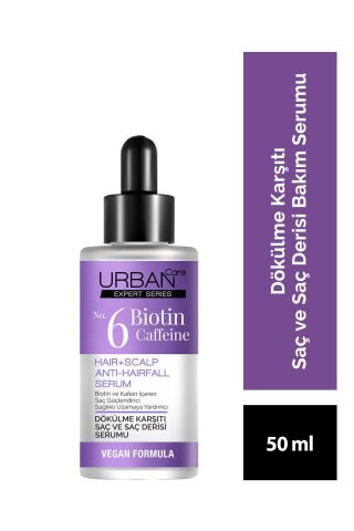 Urban Care Expert No.6 Biotin Caffeine Dökülme Karşıtı Saç Bakım Serumu-50 ml-vegan