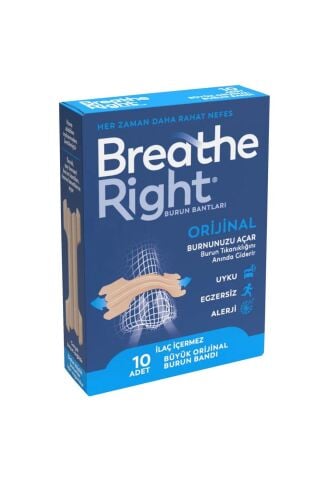 Breathe Right Burun Bandı Orijinal Küçük/orta Boy 10 Adet