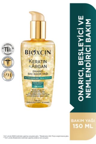 Bioxcin Keratin & Argan Onarıcı Saç Bakım Yağı 150 ml
