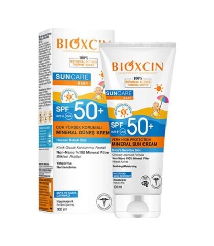 Bioxcin Hassas Ciltler İçin Çok Yüksek Korumalı Mineral Güneş Kremi Bebek 50 Spf 100 Ml